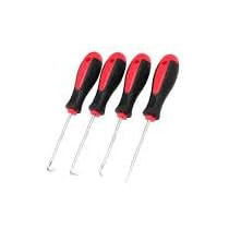Abbas Ali 4 Piece Precision Automotive Hook Set, Car Auto Oil Seal, O-Ring Seal Gasket, Mini Precision Hooks Puller Remover