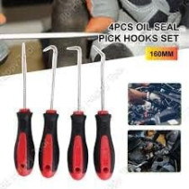 Abbas Ali 4 Piece Precision Automotive Hook Set, Car Auto Oil Seal, O-Ring Seal Gasket, Mini Precision Hooks Puller Remover