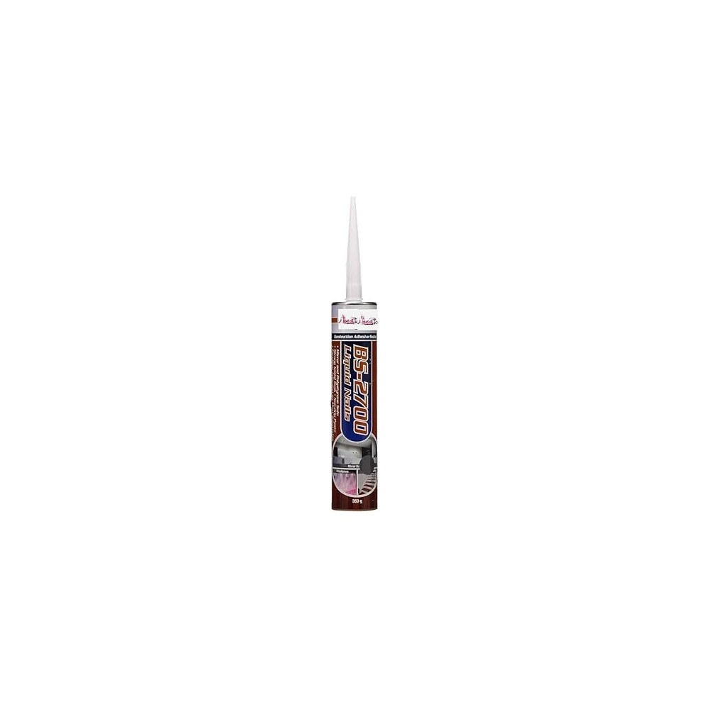 Abbas Ali Bossil BS-2700 Liquid Nails Construction Adhesive Glue, Ideal for Bonding Wood And PVC Skirting Boards, Metal, Concrete, Fibrous Cement Sheet And Floor Panels, Brown 350g, 12 Pack