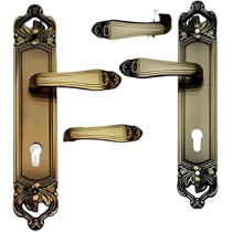 Abbas Ali Wooden Door Lock and Handle for Entrance and Interior Doors, Model: KCO5L-921, Gold