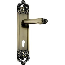 Abbas Ali Wooden Door Lock and Handle for Entrance and Interior Doors, Model: KCO5L-921, Gold