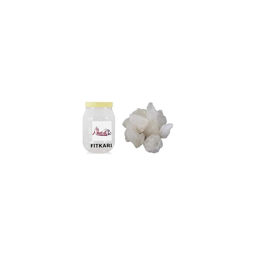 Abbas Ali Alum Stone, Fitkari, A Natural Aftershave with Antiseptic Properties, 500g