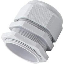 Abbas Ali PG Gland White, Pack of 5 pcs, Dust Proof Nylon Cable Gland with Locknut, Ideal for Junction/Connection Boxes, Electrical Power, Tele And Data Cables, Instrumentation Control, PG-09