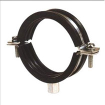 Generic Pipe Support Rubber Hanging Clamp, 4 Inch