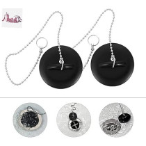 Abbas Ali 2 Pcs 1.1/2 Inch Tub Stopper , Bathroom Sink Drain Plug Silicone Bathtub Drain Stopper with Chains for Kitchen, Bathtub, and Bathroom Sink Drains
