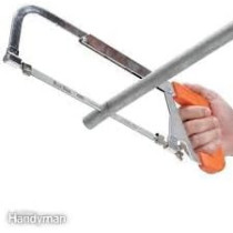 Abbas Ali Hacksaw Frame with Blades for Cutting Aluminium, Steel, Plastic, Hacksaw Frame with 10 Spare Blades