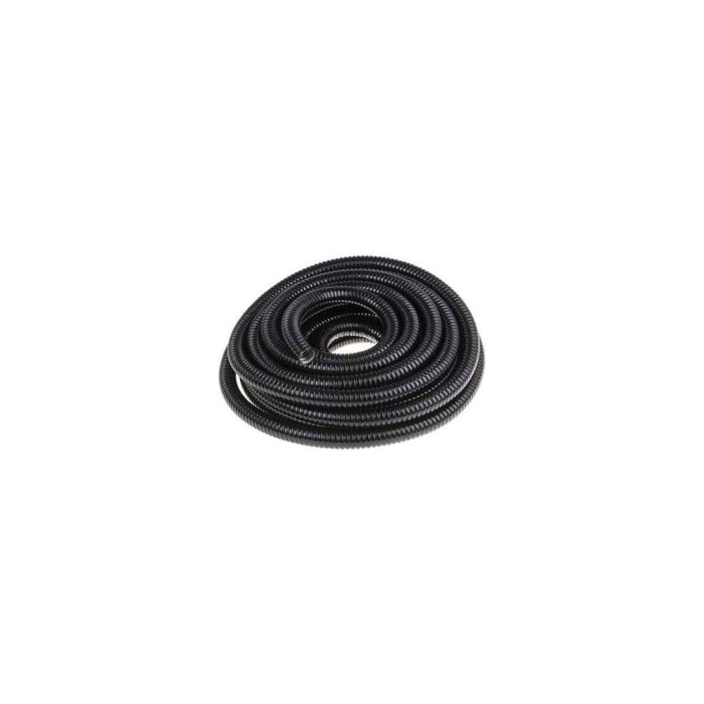 Abbas Ali Electrical PVC Coated Galvanized Steel Flexible Conduit Black for Protection of Cable and Wire, 20mm x 15mtr