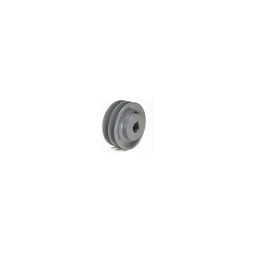 Abbas Ali Air Compressor Aluminium Pulley Double Belt, 3.9 Inch 24mm