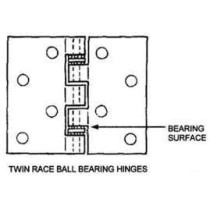 Abbas Ali Ball Bearing Door Hinges 4x3x3, Pack of 2