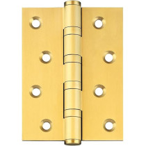 Abbas Ali Solid Brass Hinges Matt Gold 4x3x3, Pack of 2