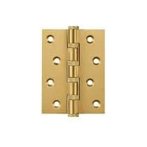 Abbas Ali Solid Brass Hinges Matt Gold 4x3x3, Pack of 2