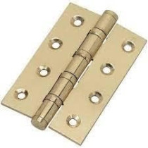 Abbas Ali Solid Brass Hinges Matt Gold 4x3x3, Pack of 2