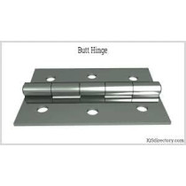 Abbas Ali Thickness Stainless Steel Premium Door Butt Hinges 4x3x3, Pack of 2, Silver