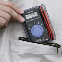 Hioki 3244-60 Card HiTester and Digital Multimeter, 41.99 Megaohms Resistance, 500V AC/DC Voltage