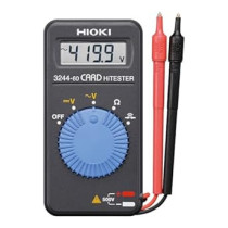 Hioki 3244-60 Card HiTester and Digital Multimeter, 41.99 Megaohms Resistance, 500V AC/DC Voltage