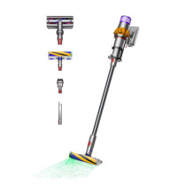 Dyson V15 Detect Absolute Cordless Vacuum Cleaner, Silver, V15DETECT International Version, 1 Year Warranty