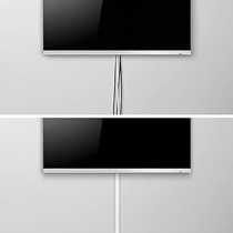 Abbas Ali White Cable Trunking, 8 Meter Pack, Paintable Self Adhesive Half Round Wire Covers, Cable Hider for TV and Cable Management, 30mm Wide x 15mm High x 1 Meter Length, 8 Pack