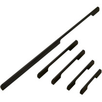 Abbas Ali 2 Pcs Zinc Handle for Kitchen, Office Drawers, Cabinets, Doors, and Wardrobes, Black, 96mm