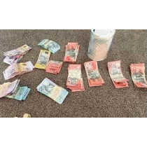 Abbas Ali Money Saving Metal Tin for Savings, Donations, and More Assorted Designs And Colors, Save for Future, Small