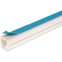 Abbas Ali Self-Adhesive PVC Cable Trunking, 16mm x 16mm, 1m Long (Pack of 3, 3 Meters Total)