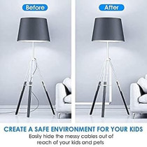 Abbas Ali Self-Adhesive PVC Cable Trunking, 16mm x 16mm, 1m Long (Pack of 3, 3 Meters Total)