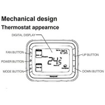 Honeywell Thermostat T6861 Vertical, 220V with 1 Year Manufacturer Warranty
