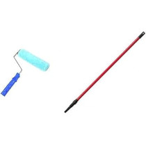Abbas Ali Telescoping Extension Multi-Purpose Pole, 2M with 9 Inch Paint Roller for Easy Painting