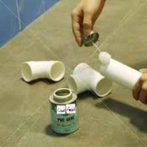 Abbas Ali 90cm PVC Pipe White, Pack of 4 with PVC Socket, 45 Degree Elbow, 90 Degree Elbow, PVC Tee, and Small PVC Glue for DIY Projects, 1 inch