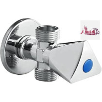 Abbas Ali Two Way Angle Valve with Teflon Tape, For Connecting Washing Machines And Sanitary Purposes, Set of 3 Pieces