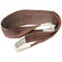 Abbas Ali 2 Ply Polyester Webbing Sling, Brown, 150mm, 6 Ton Capacity, 5 Meter