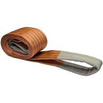 Abbas Ali 2 Ply Polyester Webbing Sling, Brown, 150mm, 6 Ton Capacity, 5 Meter