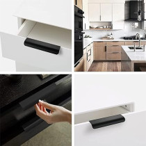 Abbas Ali 2 Pcs Finger Pull Back Mount Tab Pull Handle for Doors And Drawers