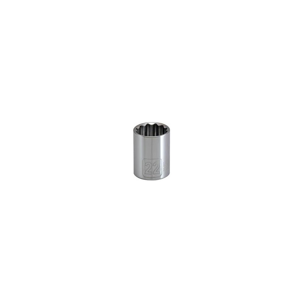 Abbas Ali 22mm Short Chrome Socket 1/2 Inch 12PT