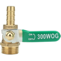 Abbas Ali Brass Ball Valve, Male 1/4 Inch, Gold for Water and Gas Systems