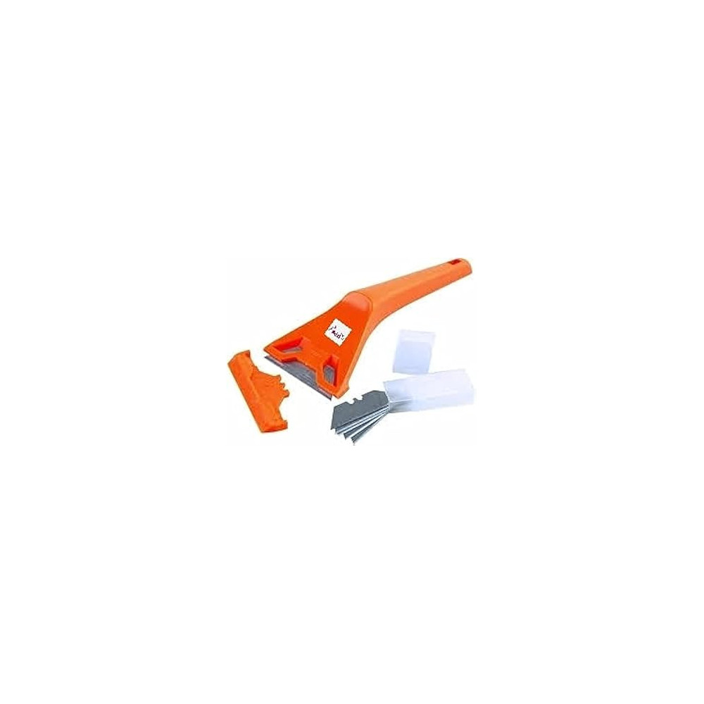 Abbas Ali Glass Scraper with 10 Spare Blades for Sticker and Paint Removal