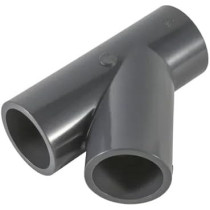 Abbas Ali PVC High Pressure Y Tee Pipe Fitting for Plumbing, 3/4 Inch