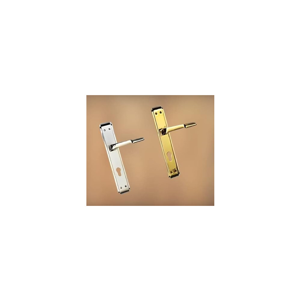 Abbas Ali Wooden Polaris Plate Door Handle for Entrance And Interior Doors, Gold