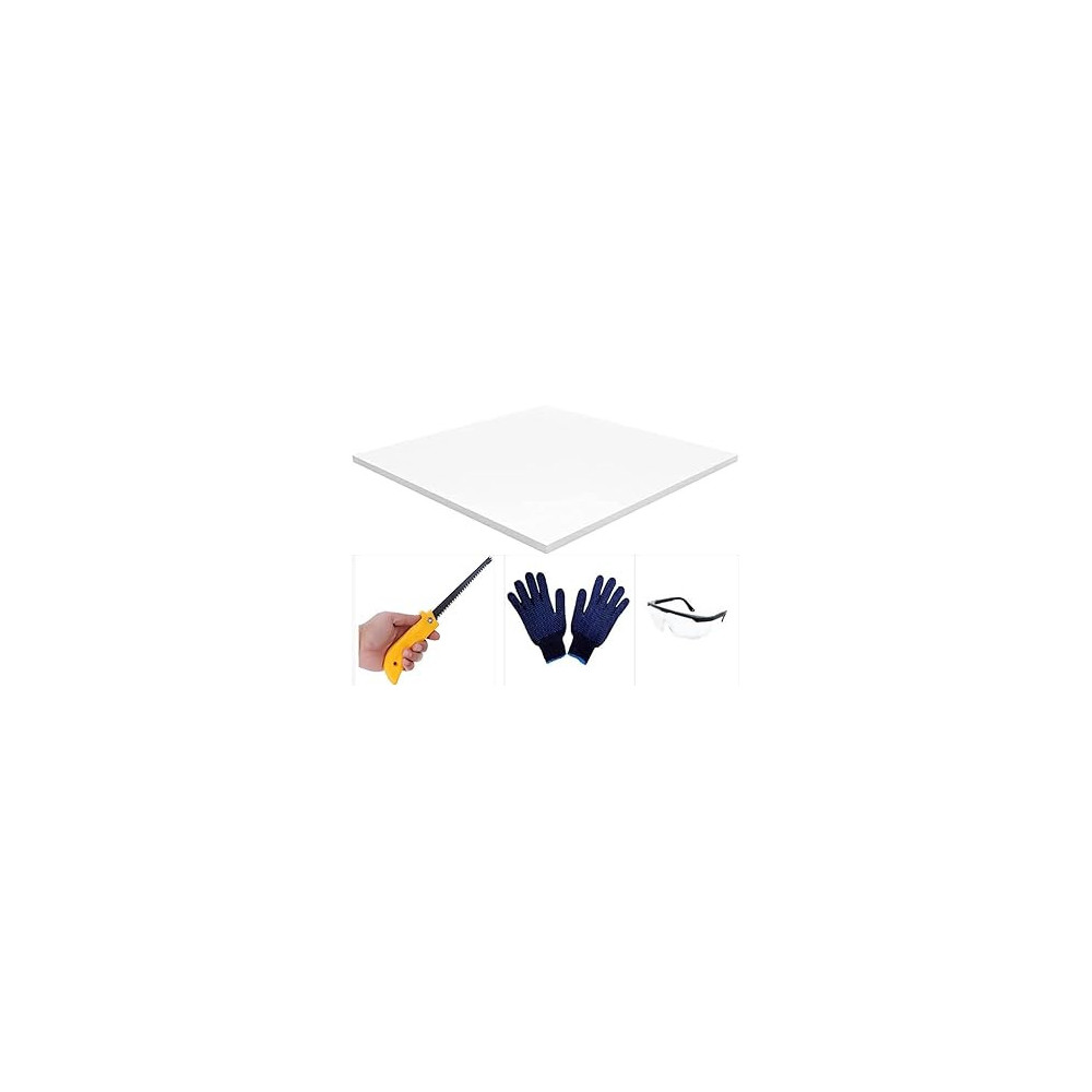 Abbas Ali Gypsum False Ceiling Tiles, Off White, 595x595x7mm, Pack of 16