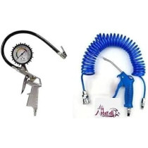 Abbas Ali 25L Air Compressor Kit with Inflator Gauge, Duster Gun And Tyre Repair Set