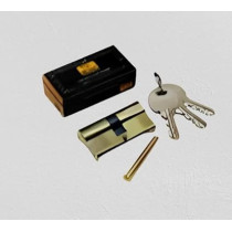 Abbas Ali Sliding Stainless Steel Door Cylinder Lock, 80mm, Gold