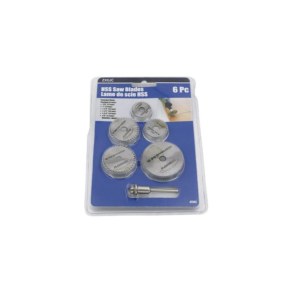 Abbas Ali 6 Piece Dremel HSS Circular Saw Blades for Wood And Aluminum Cutting