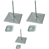 Abbas Ali Self Stick Insulation Foam Pin with Lock Washer, 2x2x2 Inch, 100 Pack