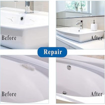 Asmaco Bathtub And Tile White Spray for Crack Filling And Coating, Ceramic Items