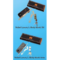 Abbas Ali Modern Nobel Luxury Door Lock Body, 85x45mm, Silver