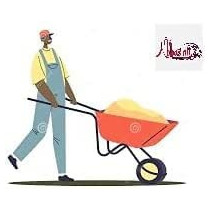 Abbas Ali Green Wheelbarrow for Garden And House Cleaning with Air Wheel And Gloves