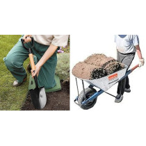 Abbas Ali Green Wheelbarrow for Garden And House Cleaning with Air Wheel And Gloves