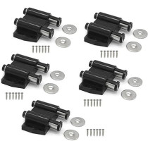 Abbas Ali Magnetic Door Catcher for Cabinet And Closet, Double Black, Pack of 5