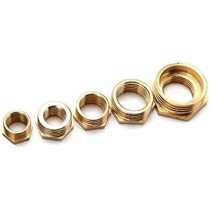 Abbas Ali 2 Pack Brass Reducer BSP Male to Female Thread, 1/2 Inch x 3/8 Inch