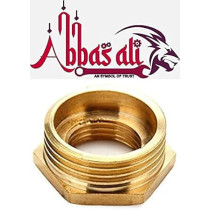 Abbas Ali 2 Pack Brass Reducer BSP Male to Female Thread, 1/2 Inch x 3/8 Inch
