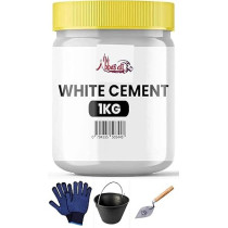 Abbas Ali 1kg White Cement Powder, Ideal for Adhesive And Construction, Pack of 2